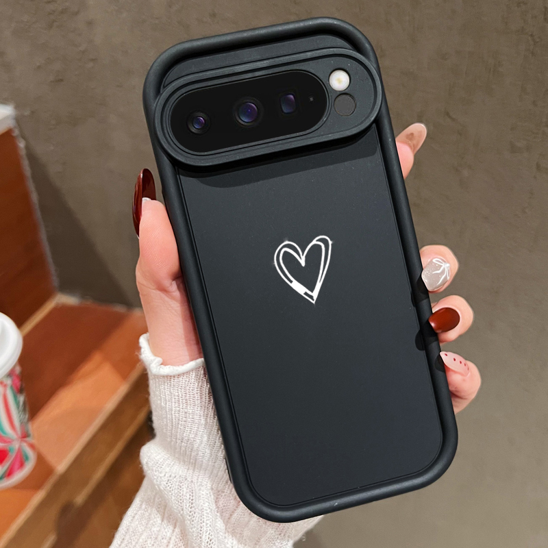 Google Pixel 9 - Casing Lunak Pola Cinta Sederhana untuk