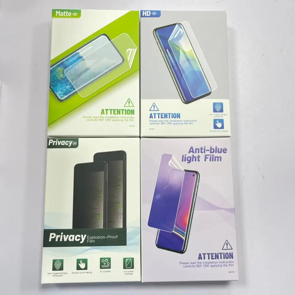 Flexible Tpu Film - 50 Buah Pelindung Layar Anti-Silau Anti-Biru