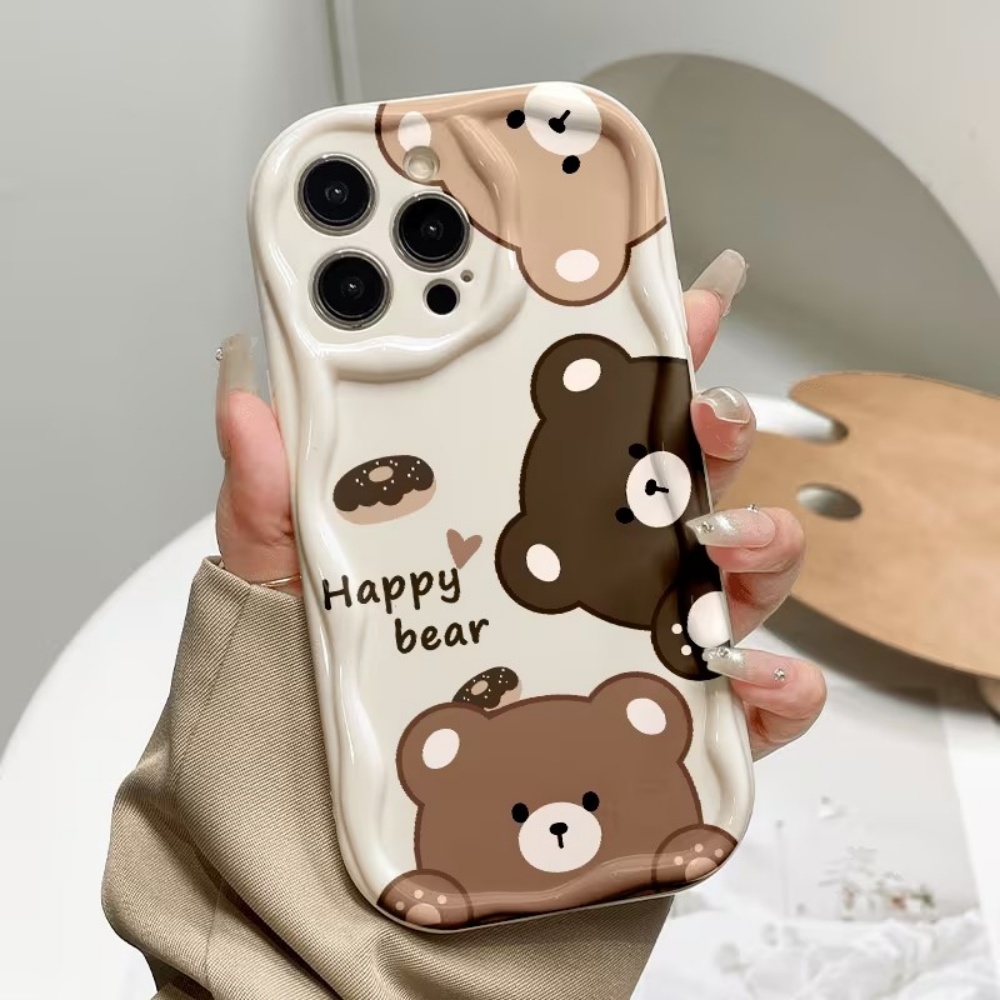 Apple Iphone 15 Pro Max - Casing HP Motif Beruang Lucu Harimau