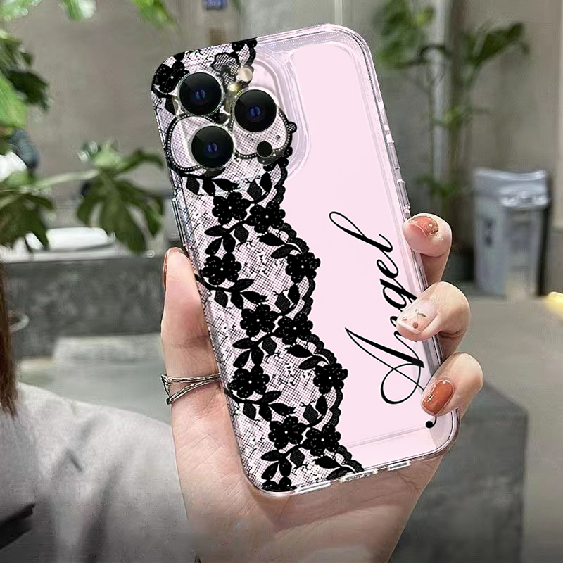 Casing Ponsel Renda Hitam Puti - Samsung Galaxy A55 ulasan dan harga