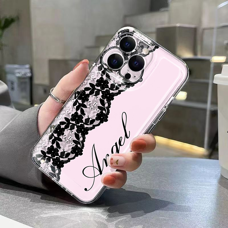 Casing Ponsel Renda Hitam Puti - Samsung Galaxy A55 ulasan dan harga