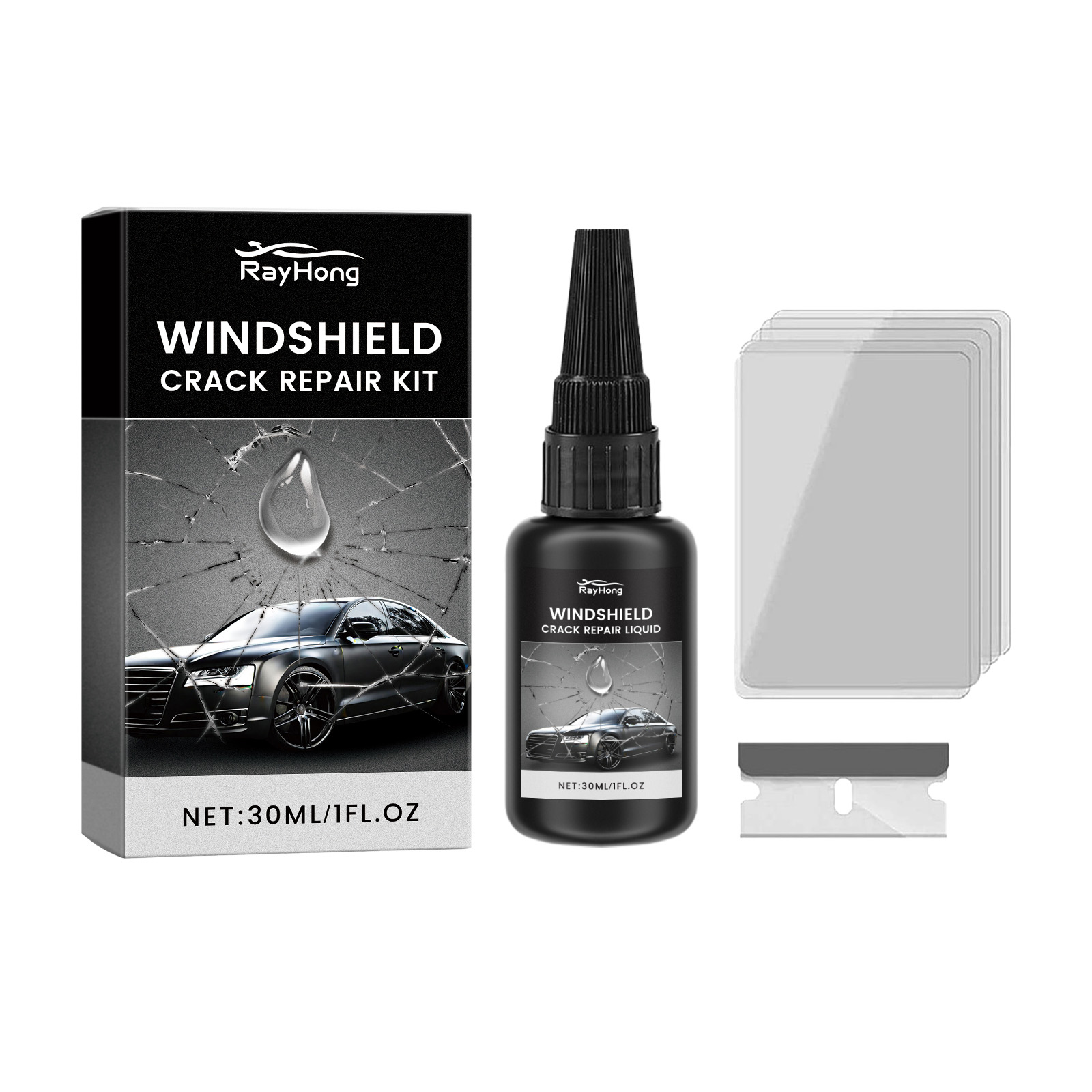 Lem untuk Perbaikan Kaca Depan - Liquid Uv Glue Kit ulasan dan harga